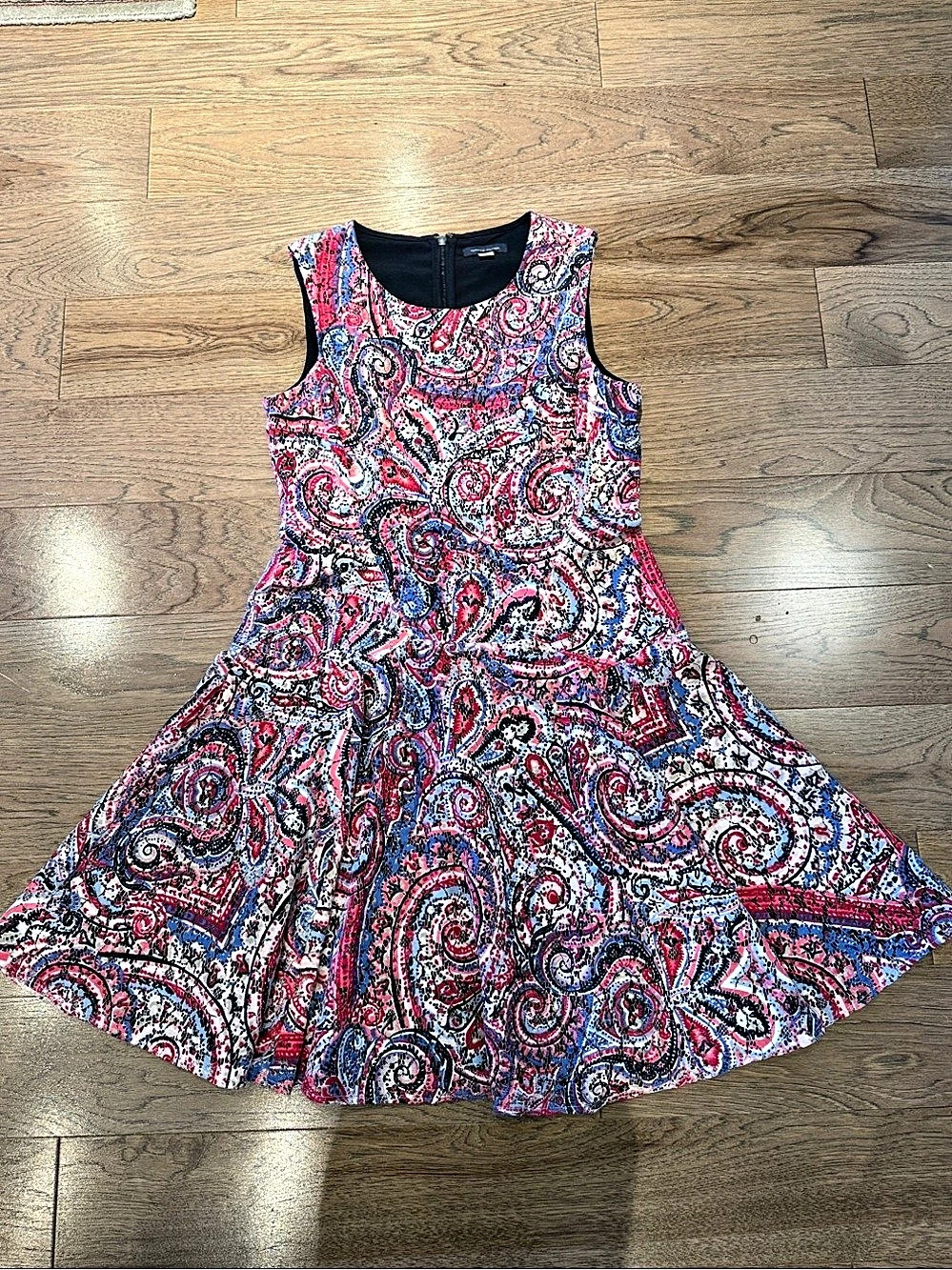 Tommy Hilfiger Paisley Mini Dress in Red & Blue Size 10 Like New